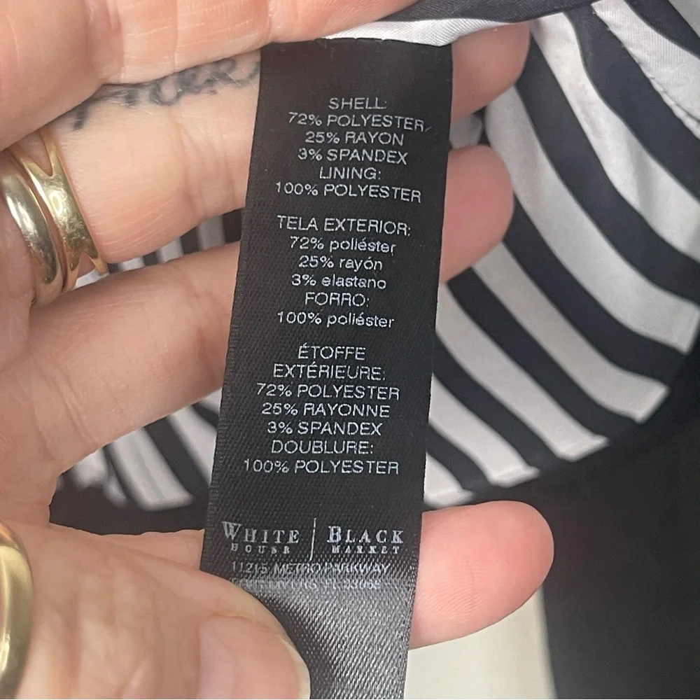 White House Black Market Black Women's Blazer - Picture 4 of 5